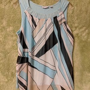 New York & Company L Sky Blue Top